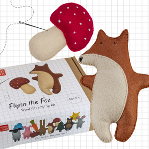 Flynn the Fox Wool Felt Sewing Kit