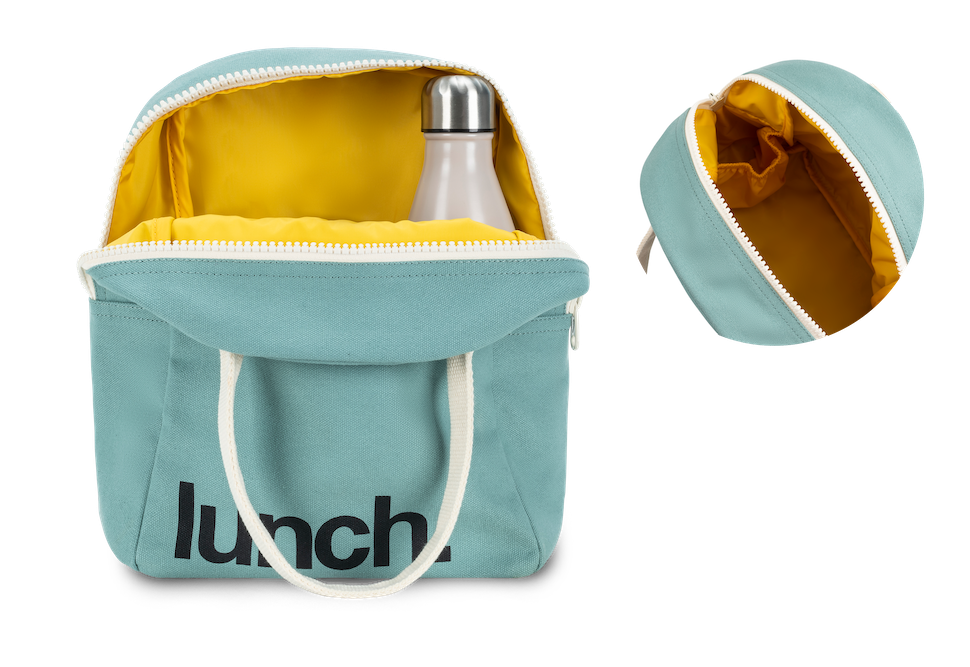 Zipper Lunch Bag Teal