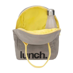 Zipper Lunch Bag Grey / Yellow