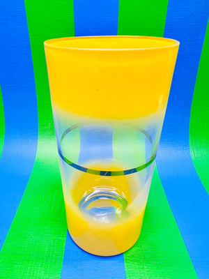 Yellow Frosted Glass