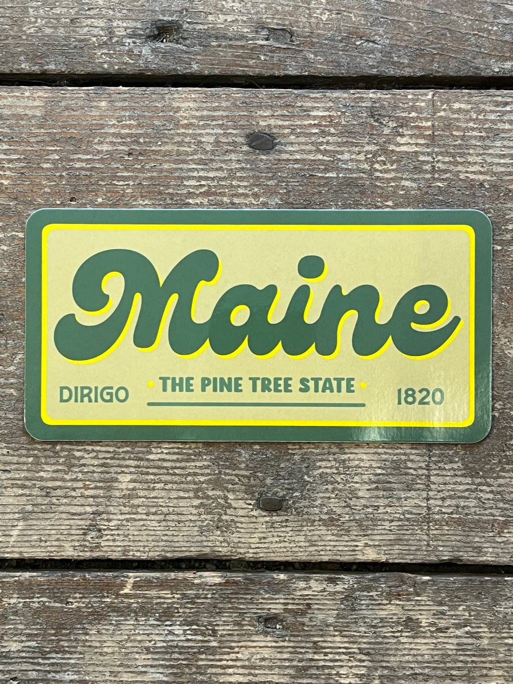 Maine The Pine Tree State Vinyl Sticker