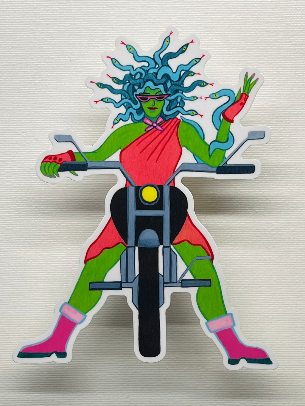 Medusa Biker Sticker