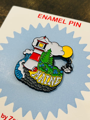 Maine Enamel Pin