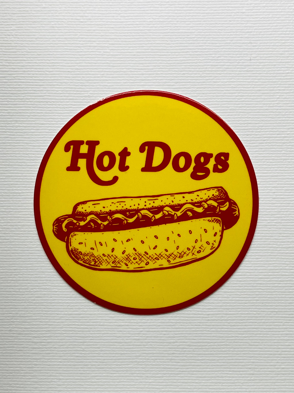 Hot Dogs Vinyl Sticker