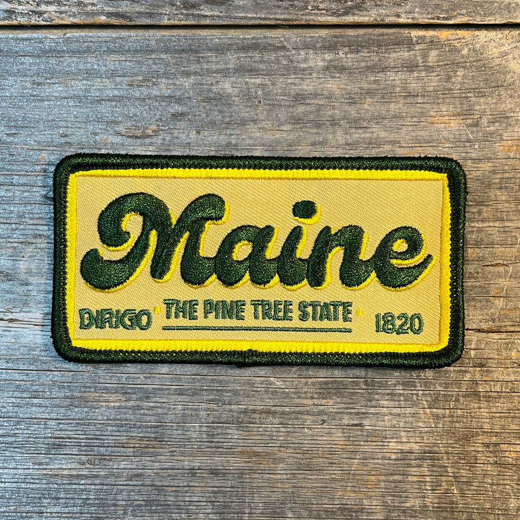 Maine The Pine Tree State Embroidered Patch