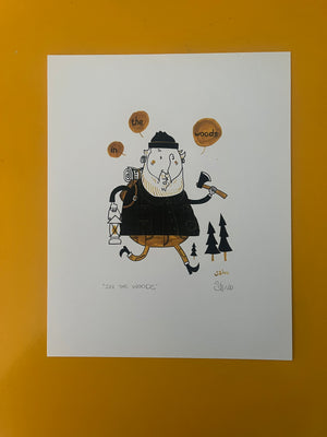 In The Woods Print by Stivo