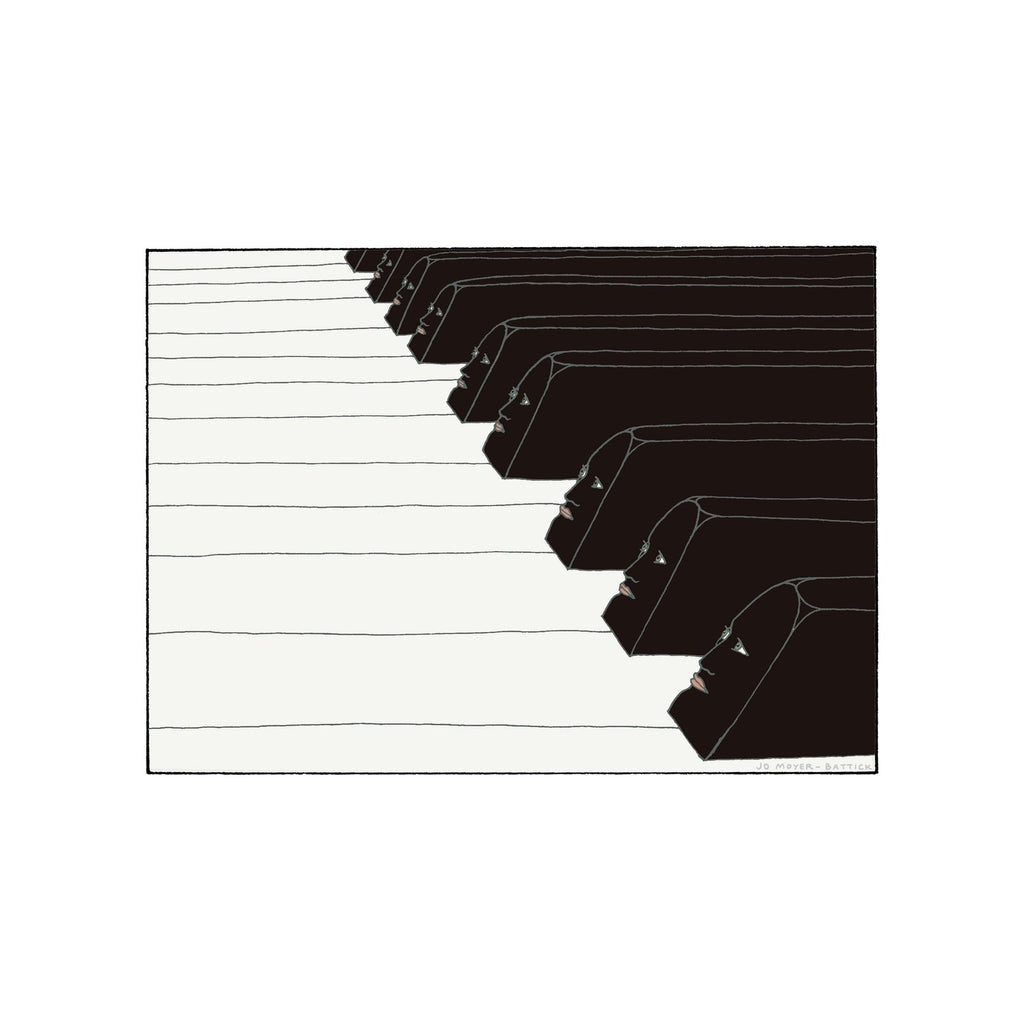 Jo Moyer-Battick Piano Keys Giclee Print