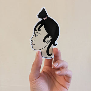 Cat Hair Jo Moyer-Battick Sticker