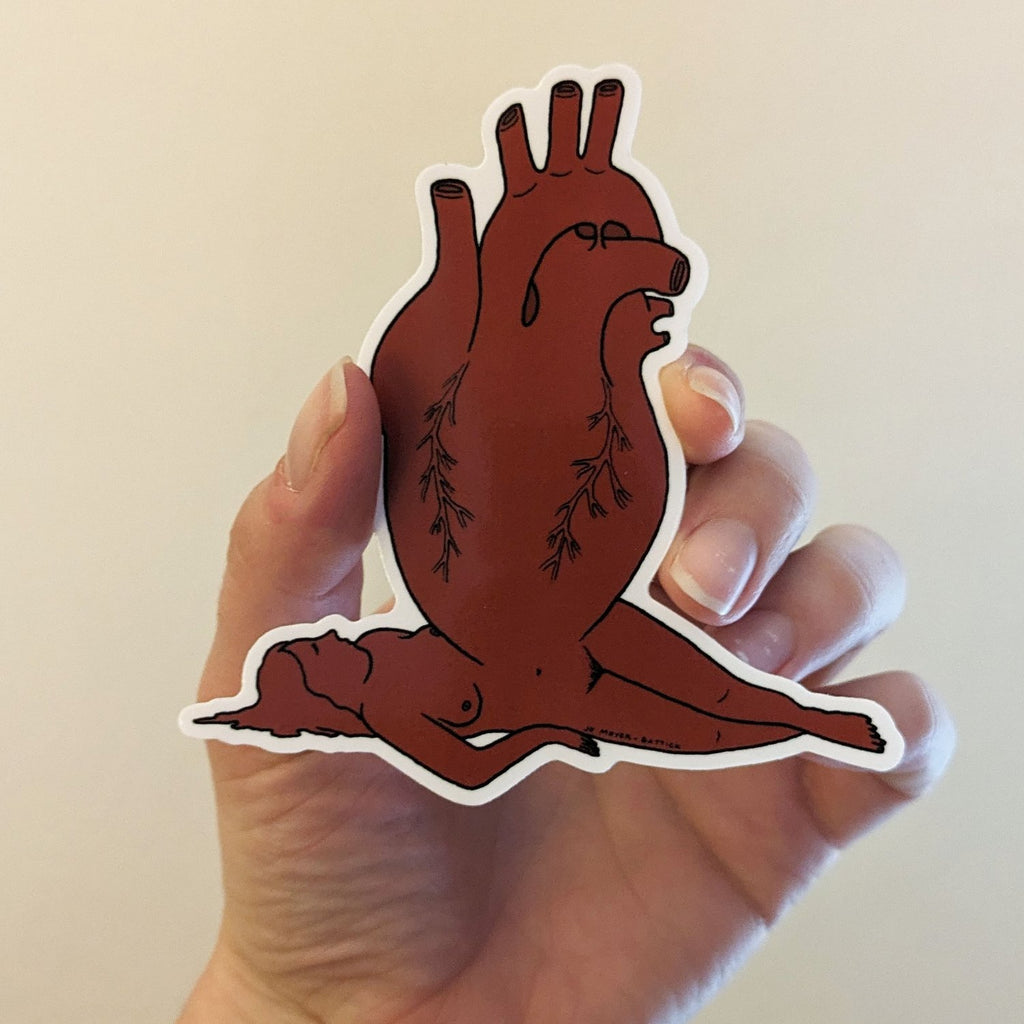 Heart Bod Jo Moyer-Battick Sticker