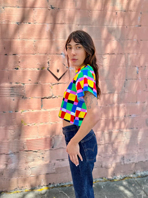 Candy Weave Crop Top