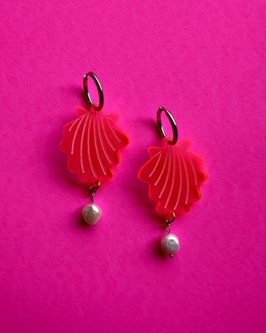 Shell Earrings With Pearls