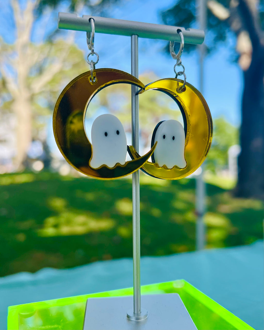 Ghost Moon Earrings