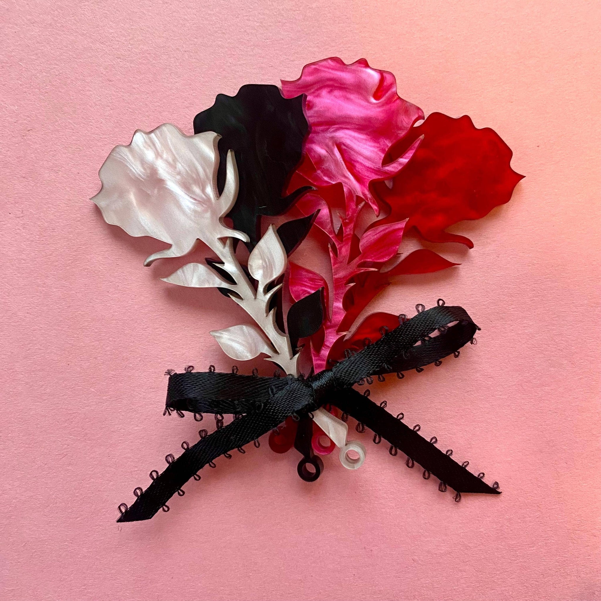 Hanging Rose Earrings