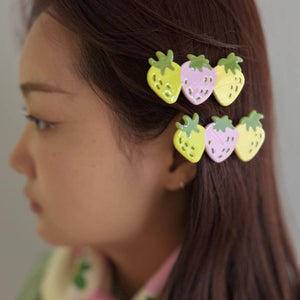 Summer Strawberries Hair Alligator Clip