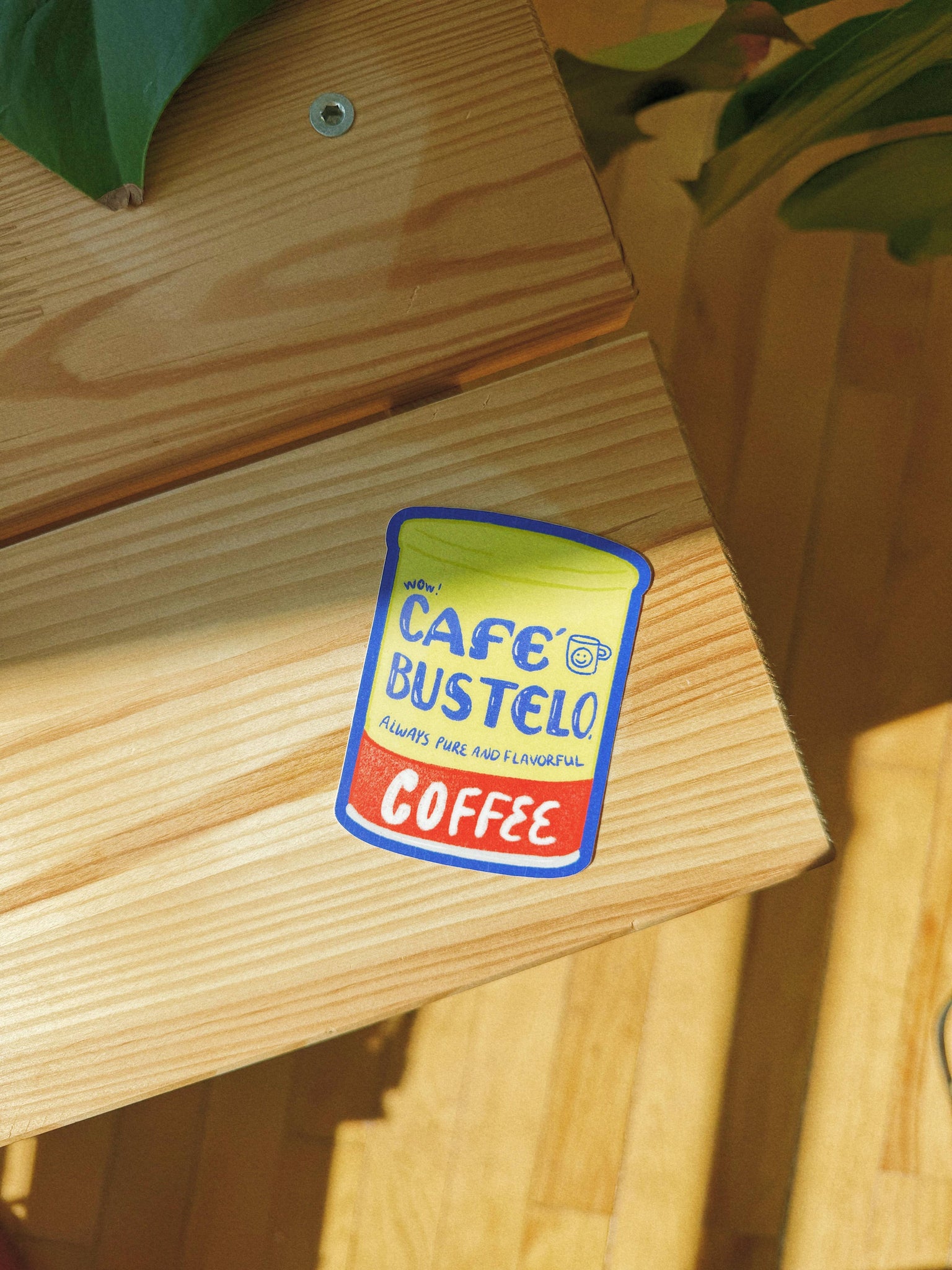 Bustelo Coffee Tin Vinyl Sticker