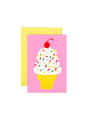 Ice Cream Cone Mini Note