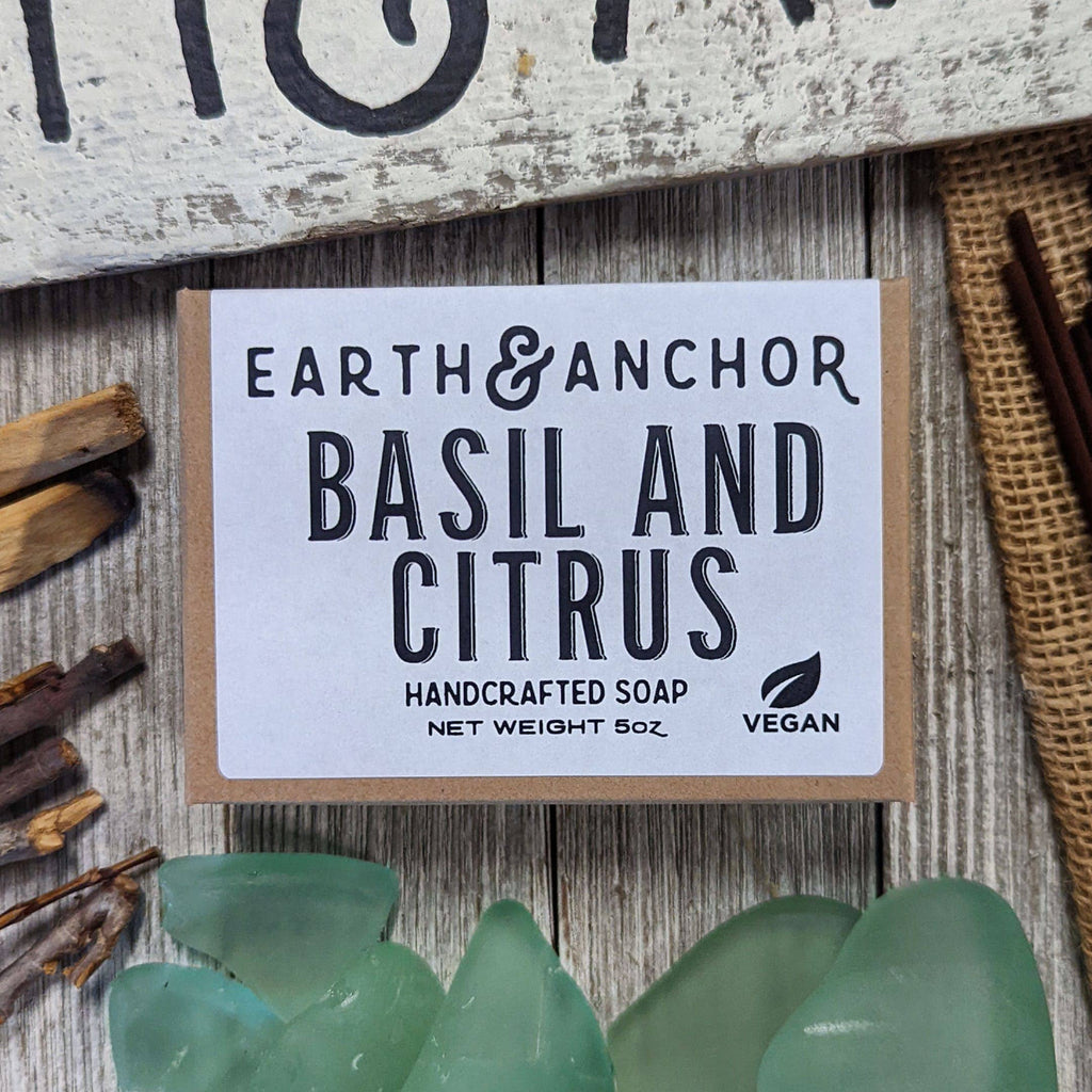 Basil & Citrus Handcrafted Vegan Soap