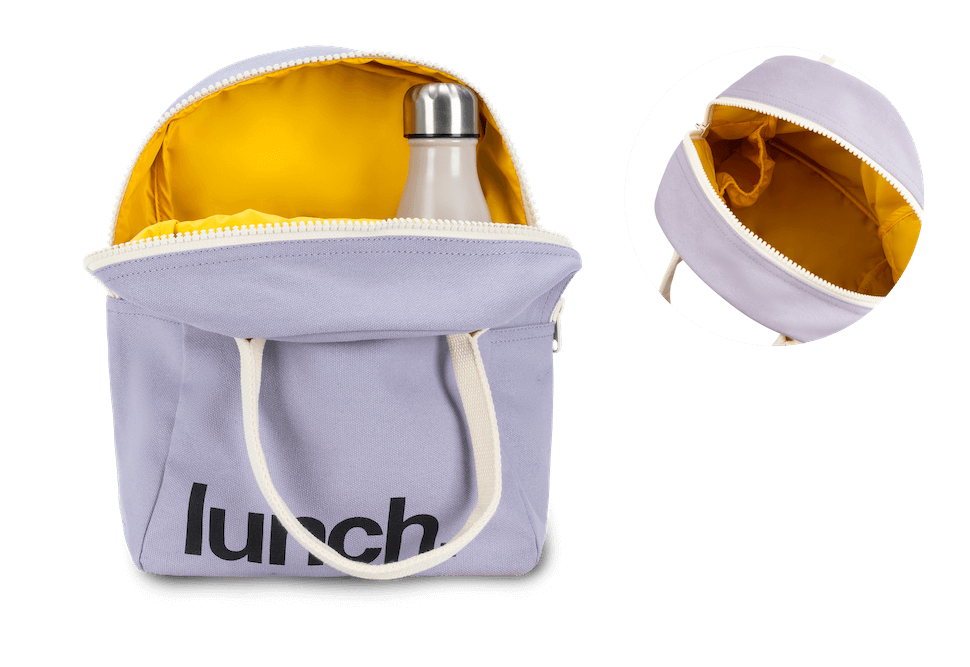 Zipper Lunch Bag Lavender