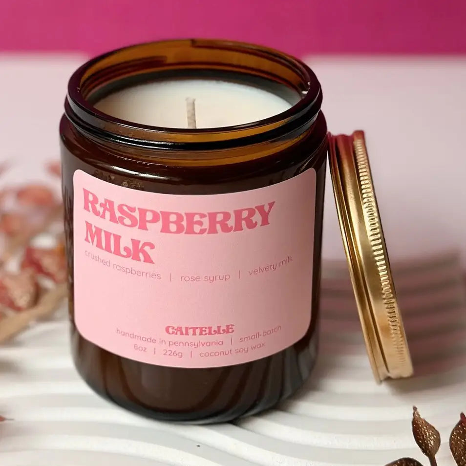 Raspberry Milk Candle