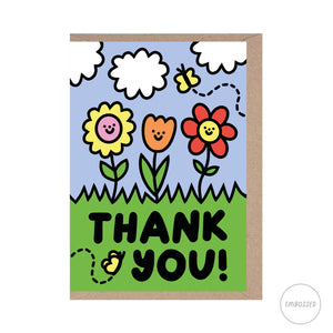 Thank You Flowers Card