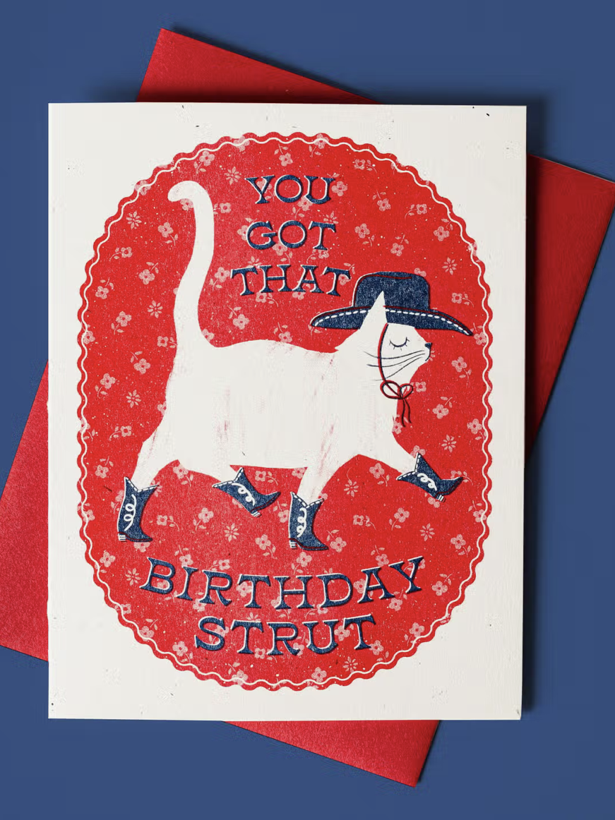 Birthday Strut Card