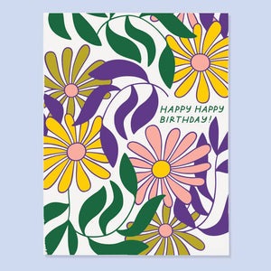 Floral Bday Card