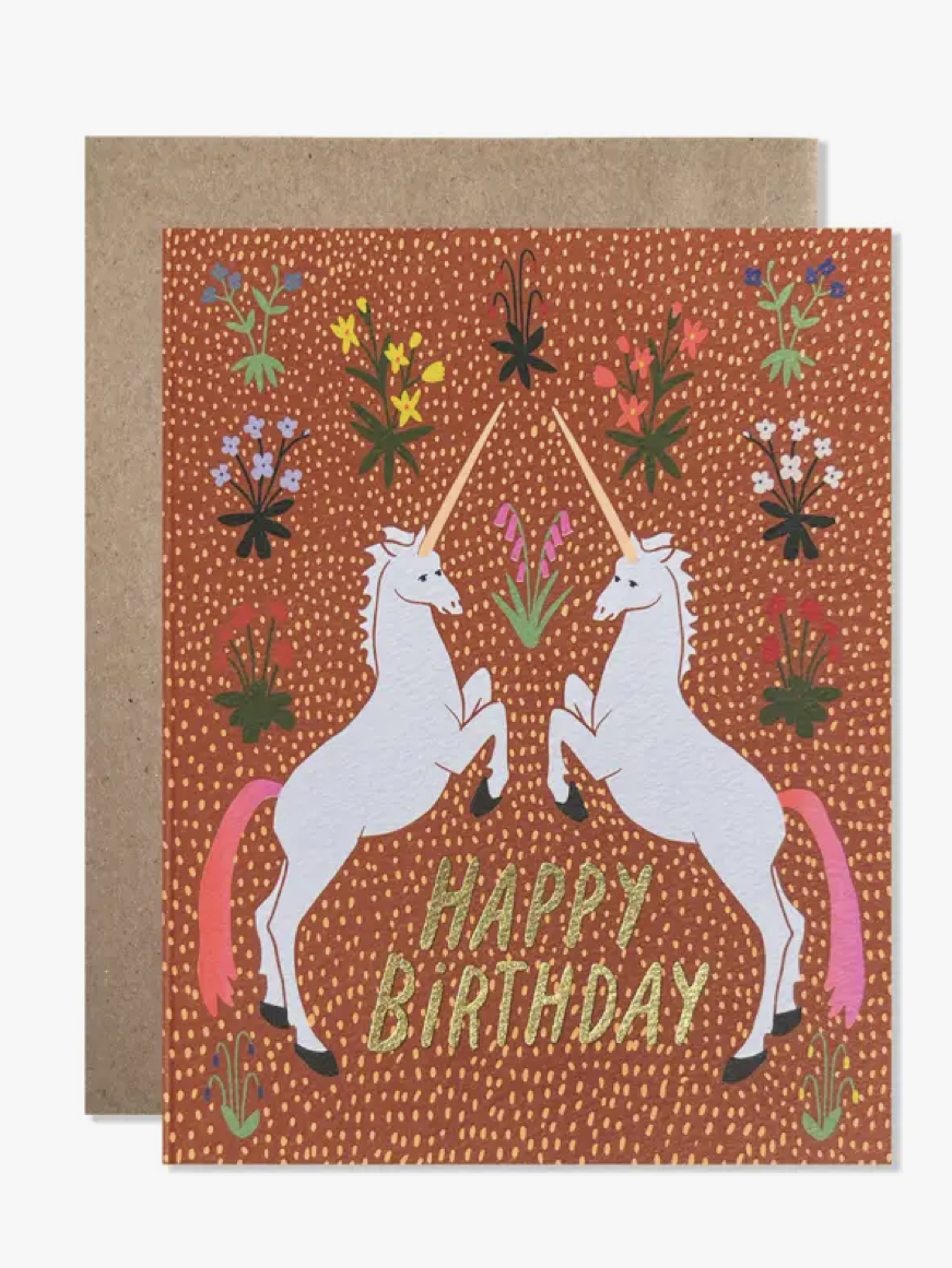 Happy Birthday Unicorns Card