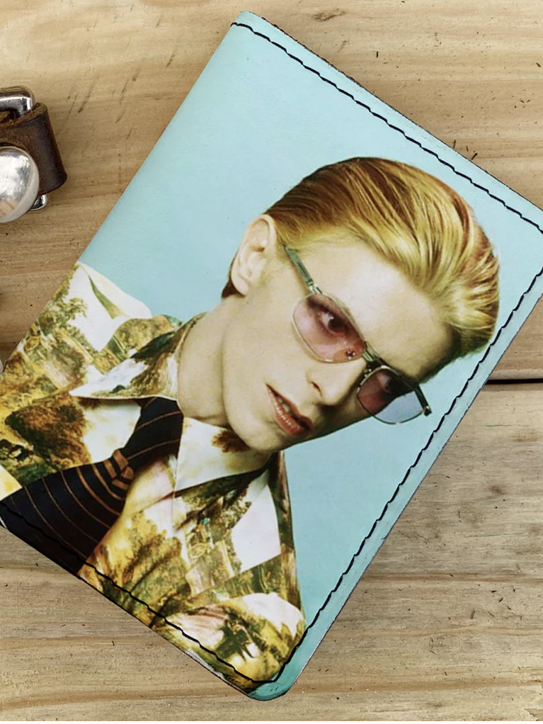 David Bowie Handmade Cardholder Wallet
