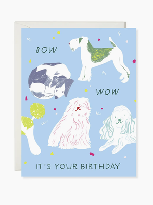 Bow Wow Birthday Card