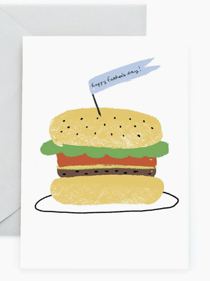 Burger For Dad Card