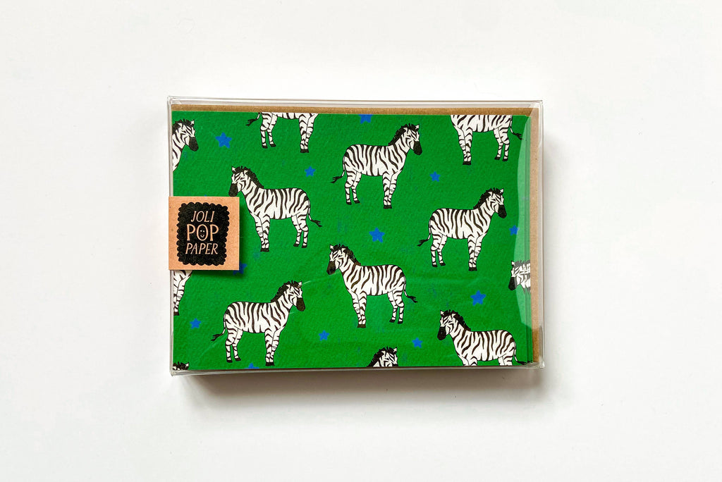 Zebra Boxed Card Set of 8