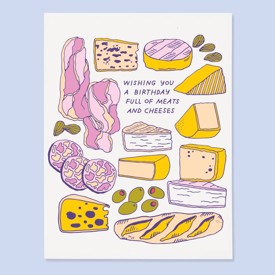 Meats and Cheeses Card