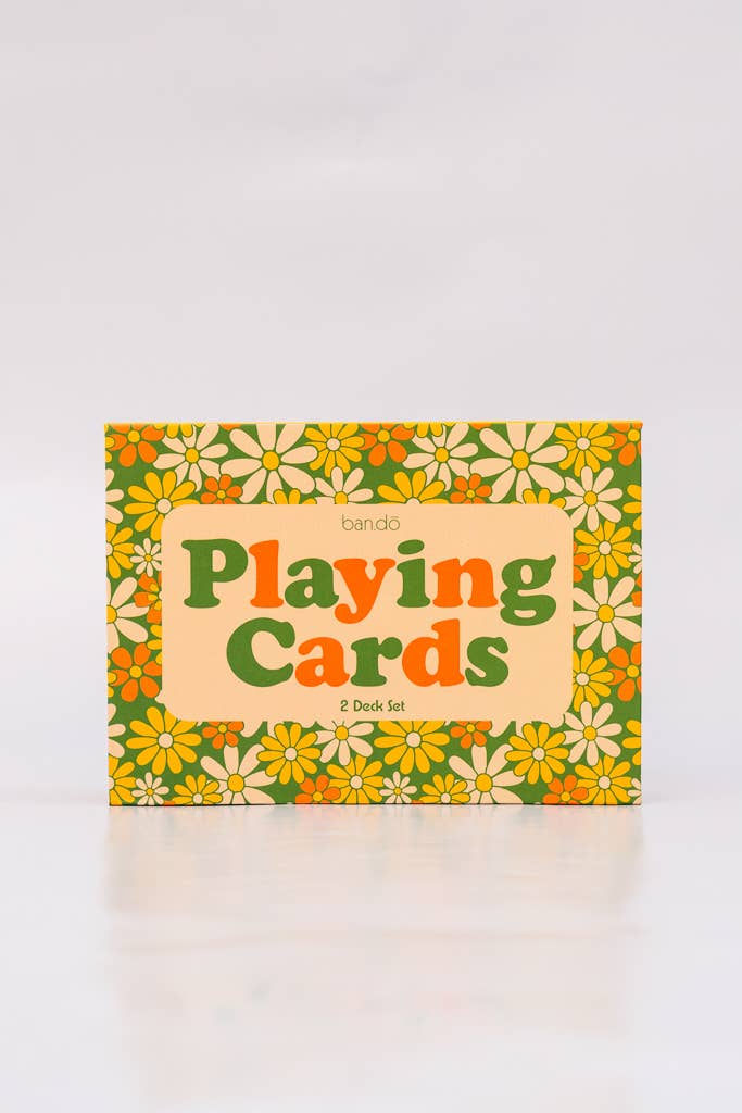 Game Night! Double Deck Playing Cards, Floral