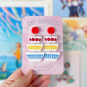 Dots Pyrex Bowls Earrings