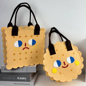 BISUKETTO: Square Felt Bag