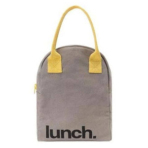 Zipper Lunch Bag Grey / Yellow