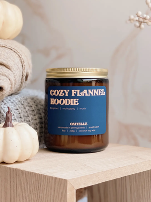 Cozy Flannel Hoodie Candle