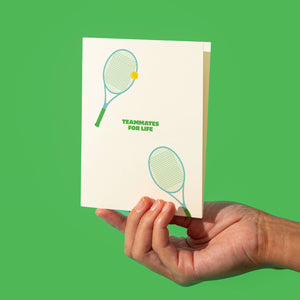 Teammate For Life Tennis Love Greeting Card