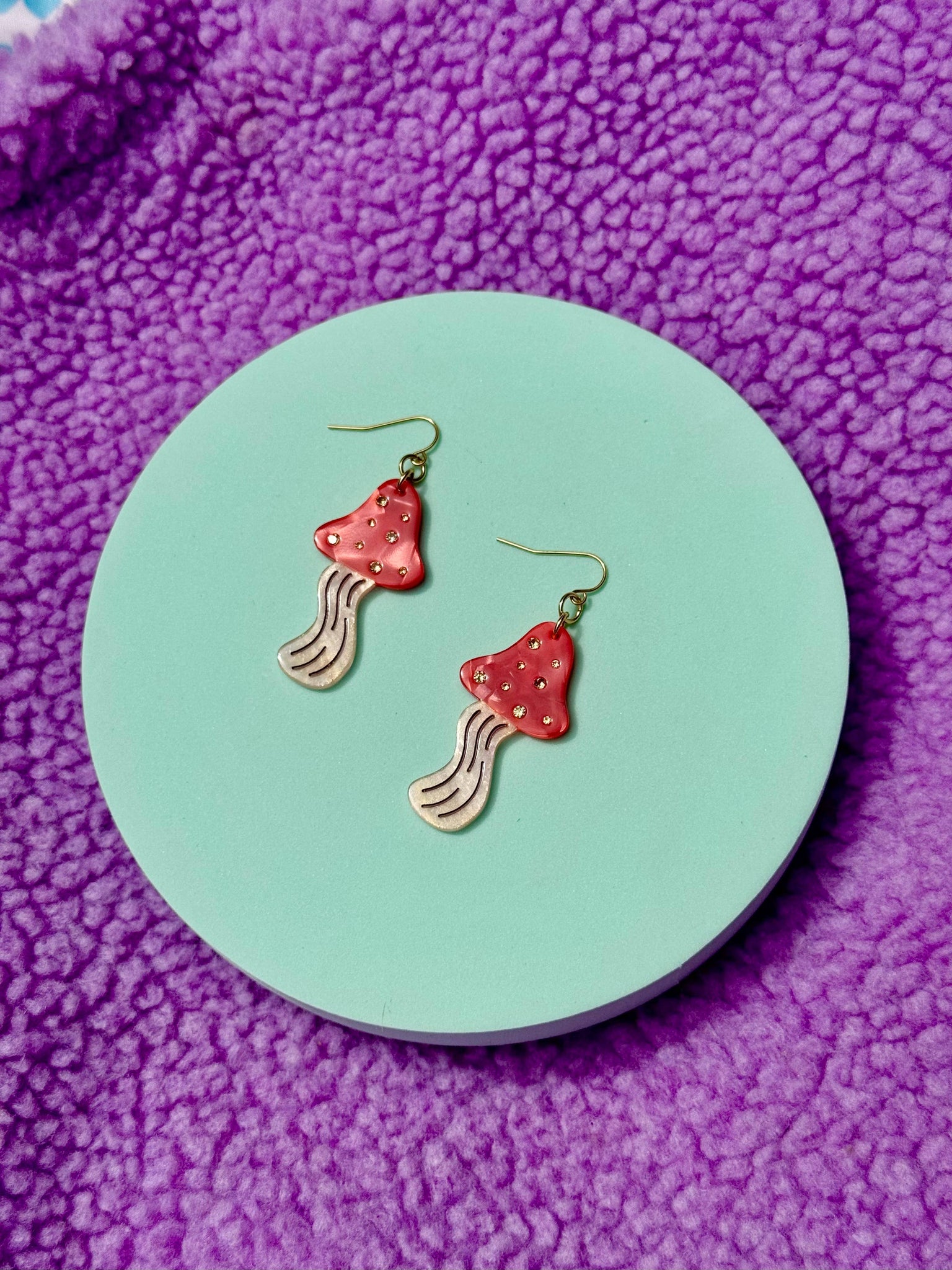 Mushroom Statement Earrings