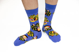 Large Kristina Micotti Wild Cats Socks