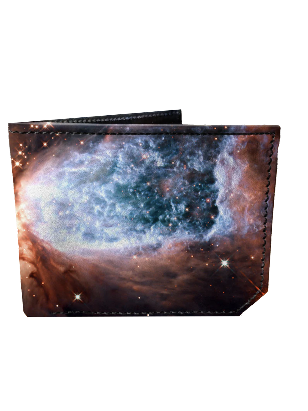 Deep Space Handmade Spectrum Leather Wallet