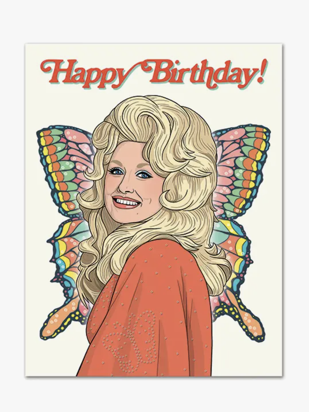 Dolly Butterfly Birthday Card