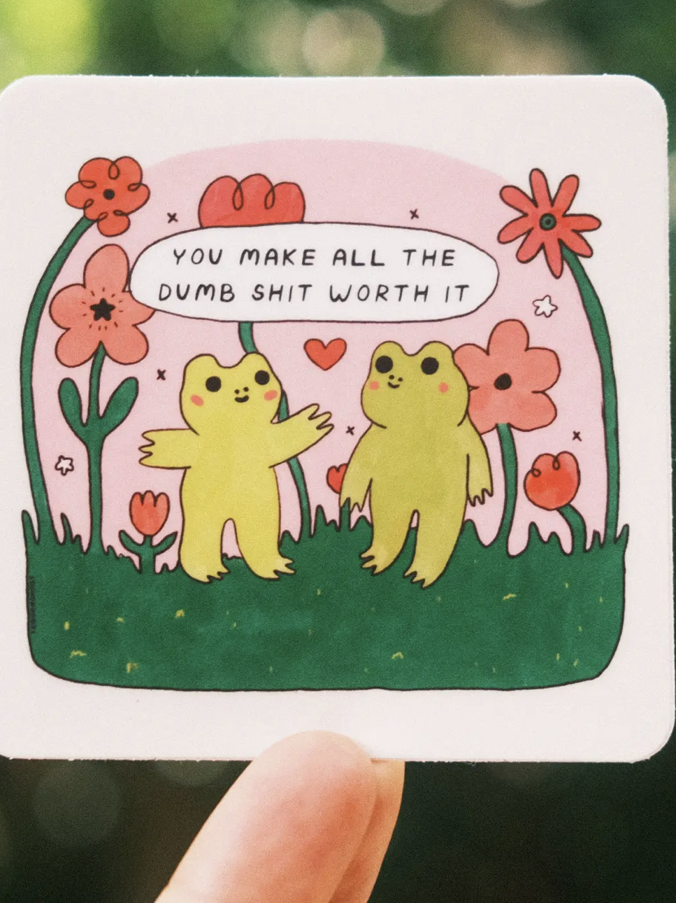 Frog Friends Sticker