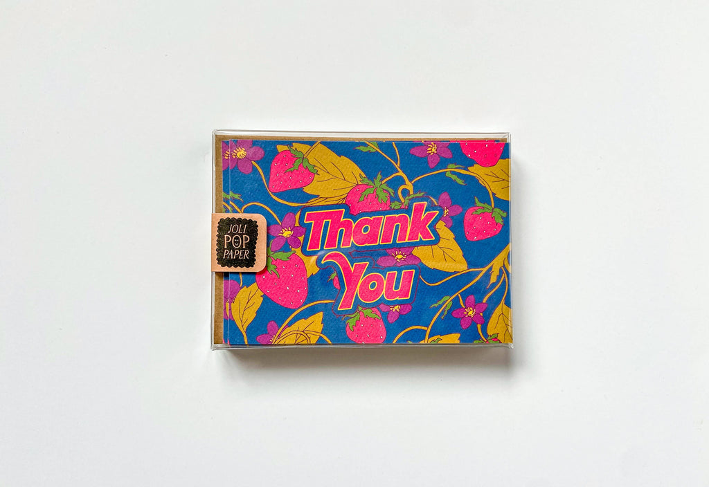 Strawberry Thank You Card Boxed Set of 8