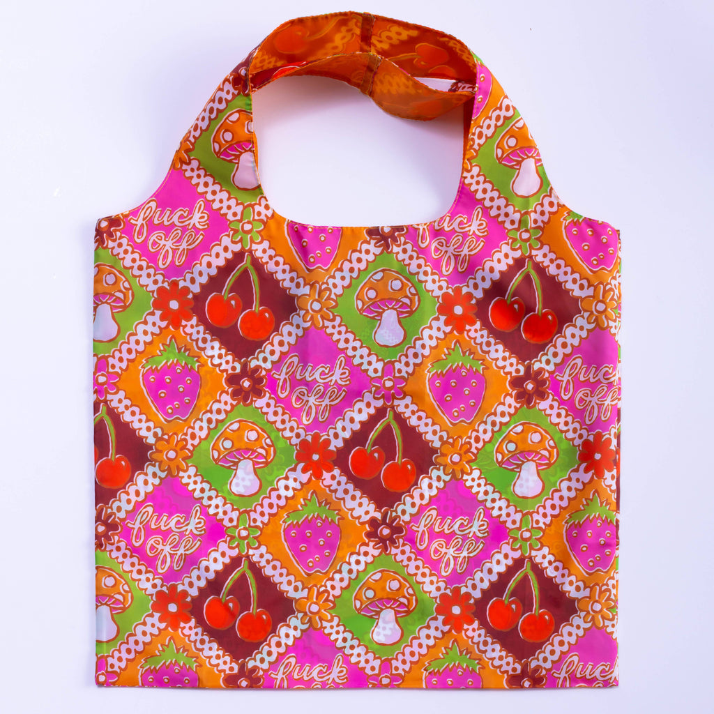 F* Off Retro Art Sack® - Eco-Friendly Reusable Tote Bag