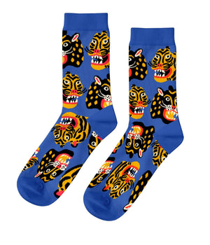 Large Kristina Micotti Wild Cats Socks