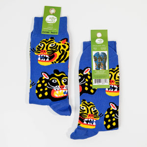 Large Kristina Micotti Wild Cats Socks