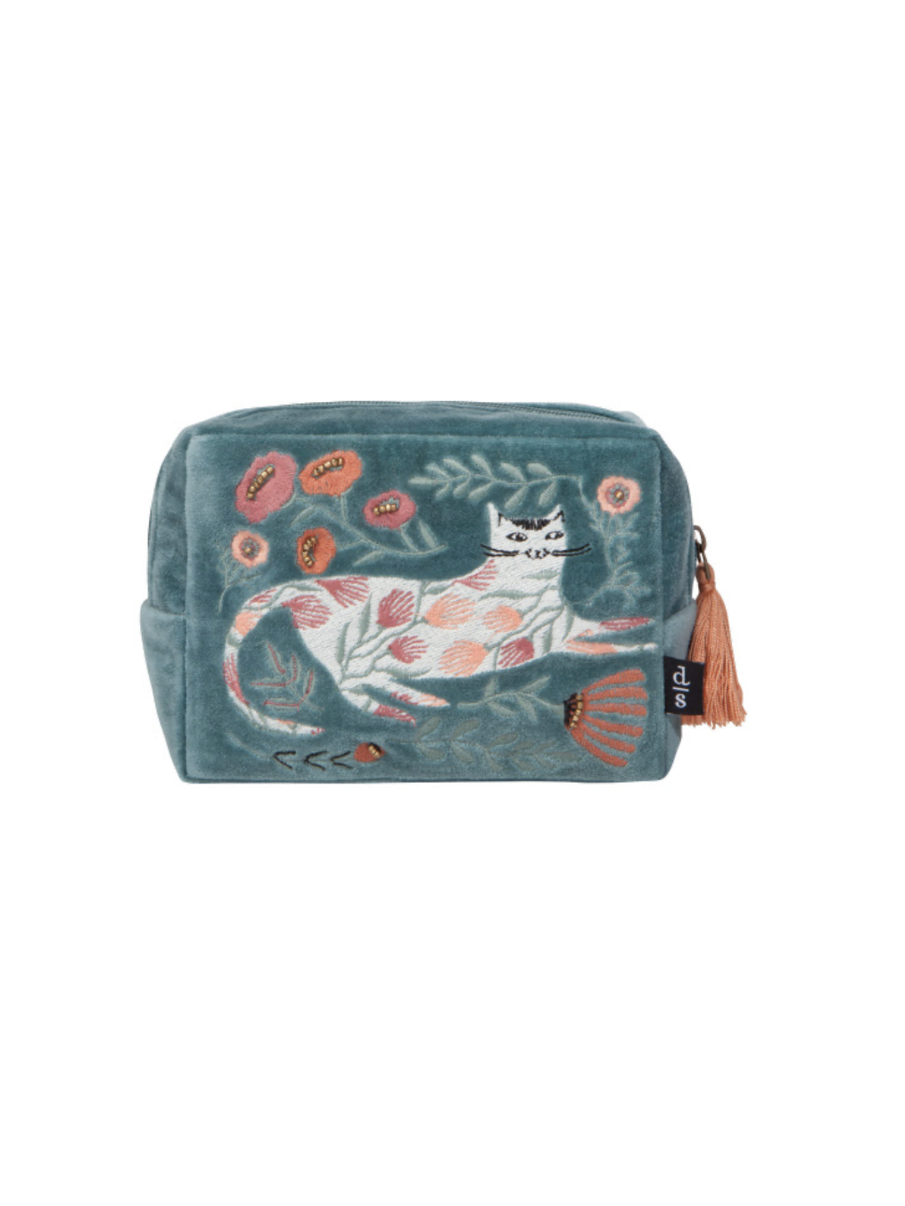 Catbloom Embroidered Pouch