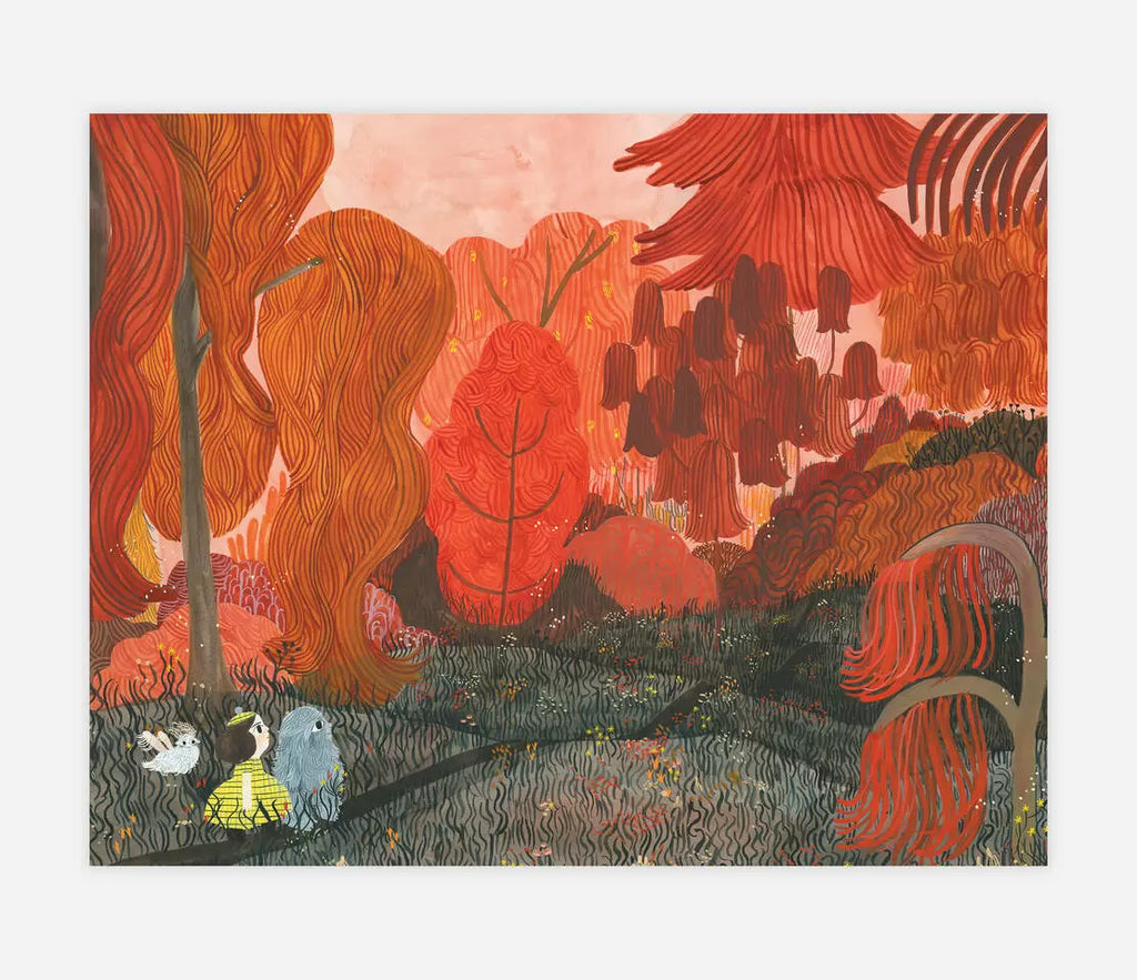 Redheaded Woods Print