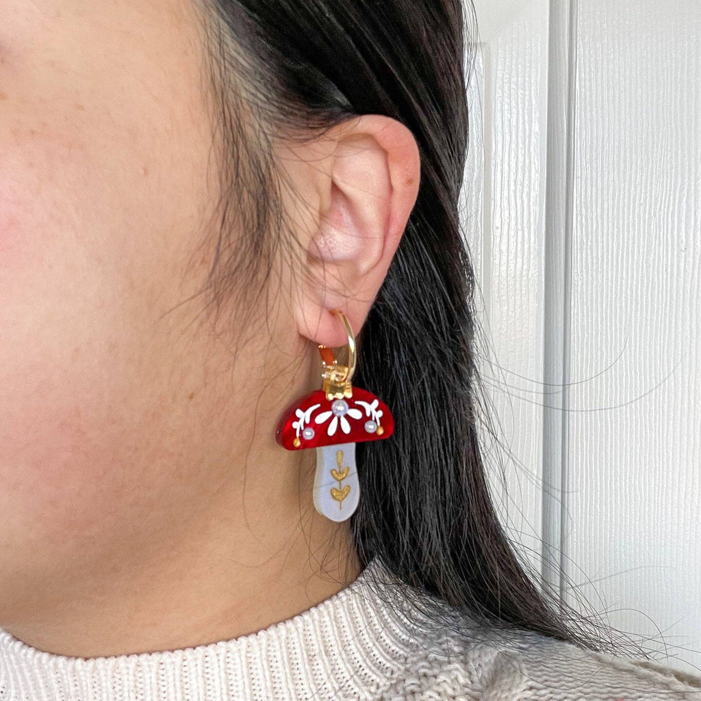 Mushroom Ornament Earrings